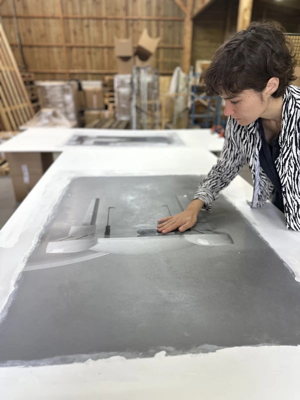 Emma Cossée Cruz en résidence à Artlabs © Linda Zimmermann